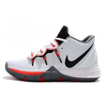 Nike Kyrie 5 White Black/Red/Grey Shoes